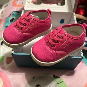 Wee Squeak pink glittery sneakers